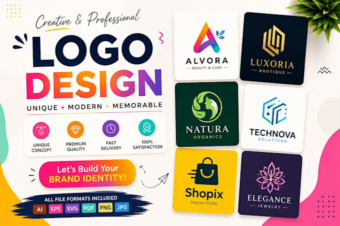 design clean minimalist logo design for startup brand