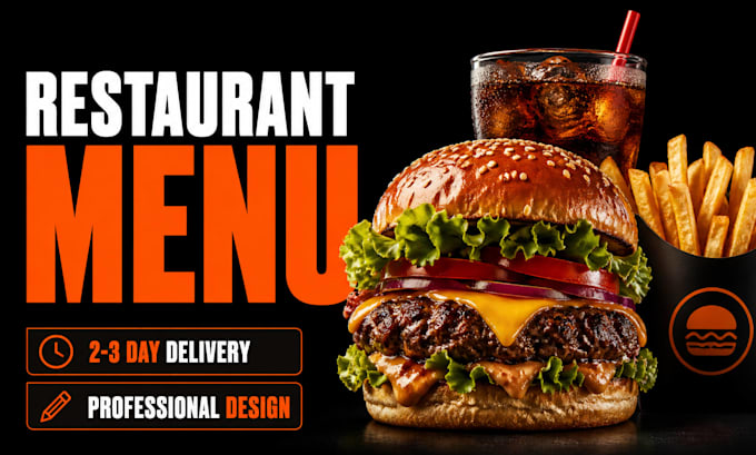 design professional restaurant menu