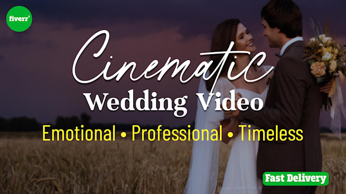 do cinematic wedding video editing