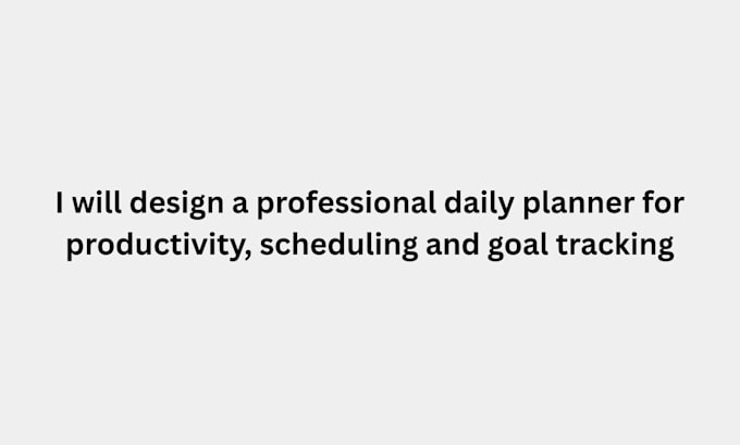 design a professional daily planner for etsy store
