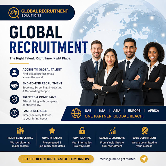 provide end to end recruitment