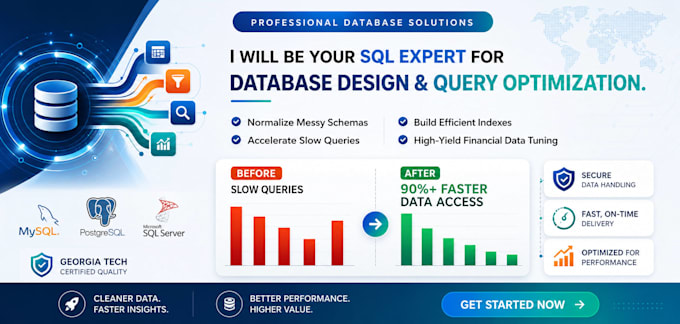 be your sql expert for database design and query optimization