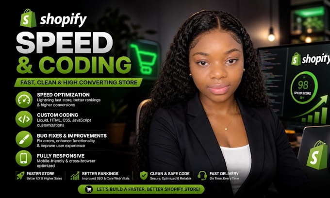 optimize shopify speed and do shopify coding fixes