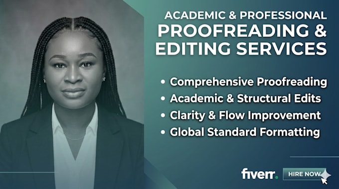 proofread and edit theses, manuscripts and academic contents