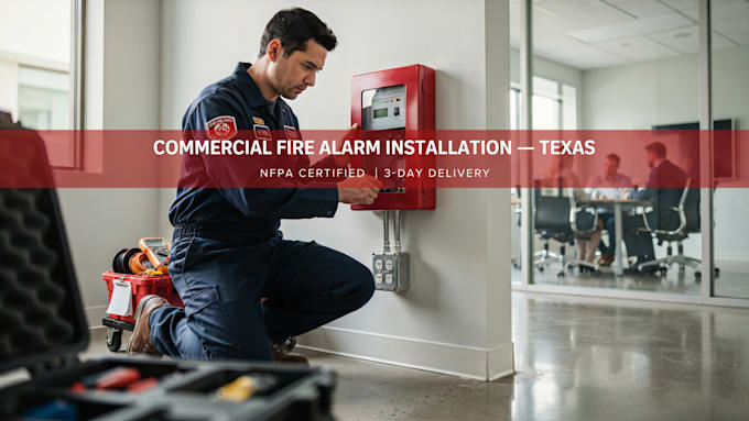 design install commercial fire alarm systems in texas
