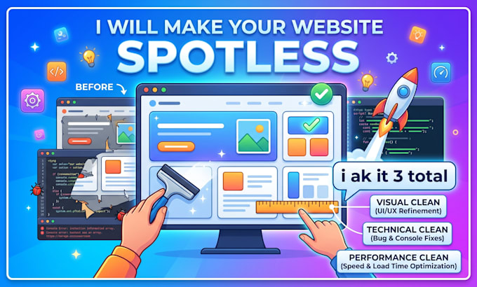 create a spotless website for you
