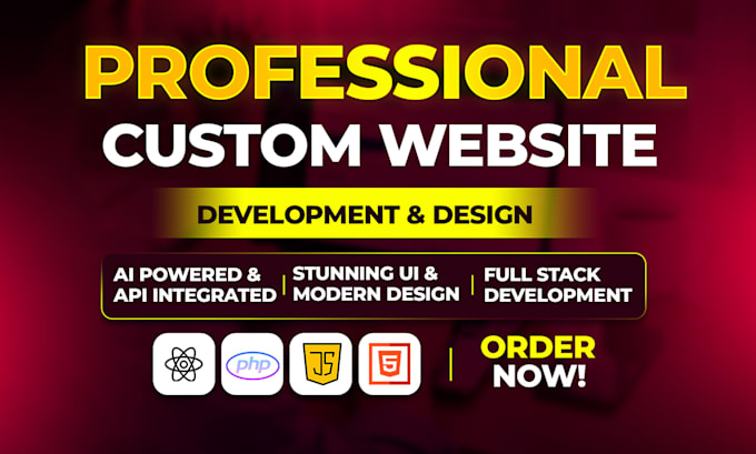 build a custom website and web app as a full stack developer