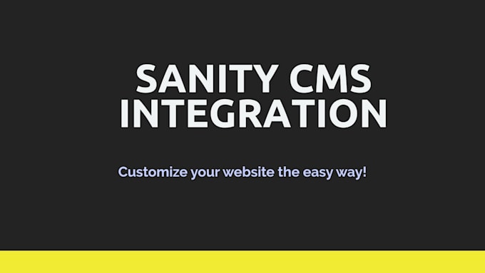 integrate sanity cms with your web application