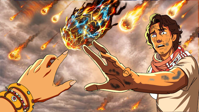 make high quality 2d anime style animation