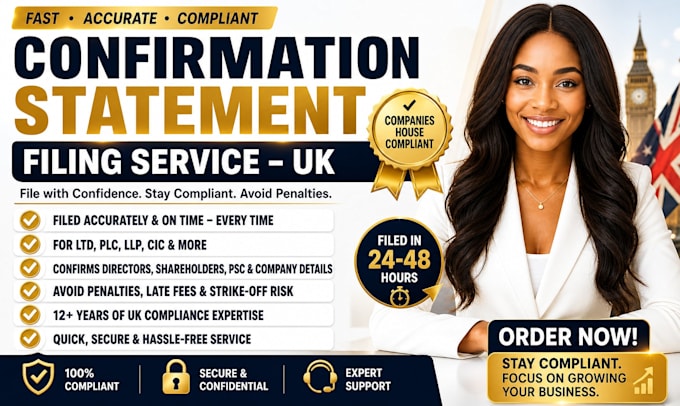 file UK companies house confirmation statement cs01 llp ltd plc