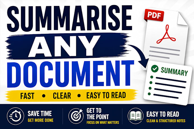 summarise any document into clear, structured notes fast