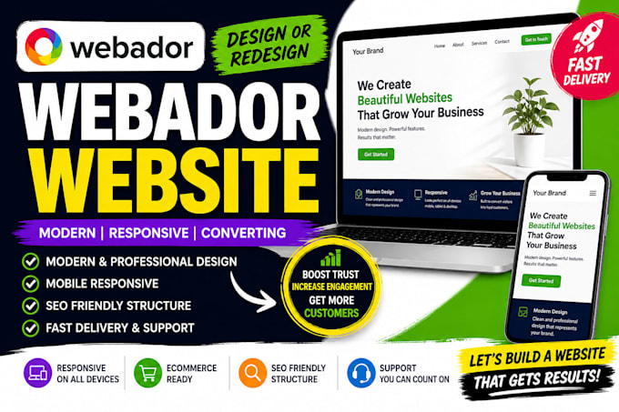 do webador website design, webador redesign and hostinger website design