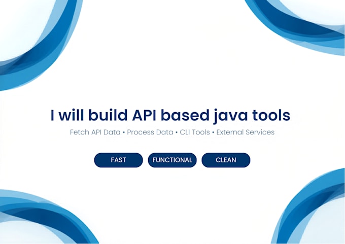 build API based java tools to fetch and procces data