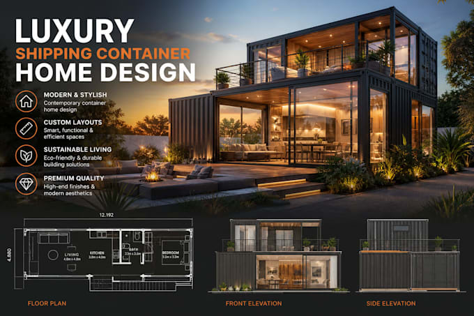 draw shipping container homes modular buildings tiny houses architectural plan