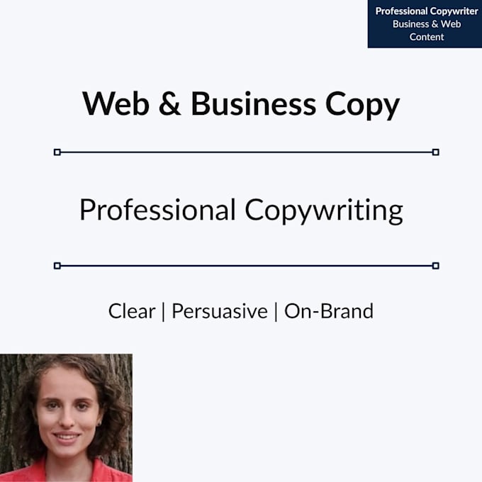 write persuasive web copy, emails, and business content