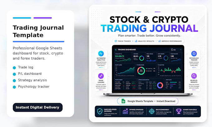 provide a professional trading journal in google sheets