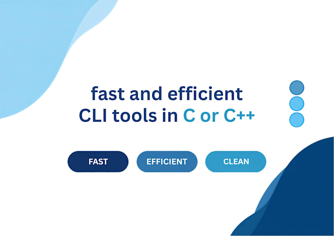build fast and efficient cli tools in c or c plus plus