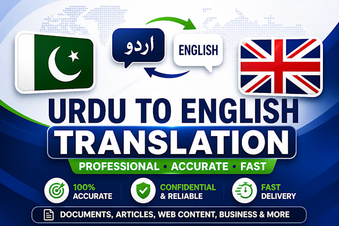 do a quick turnaround english to urdu translation service