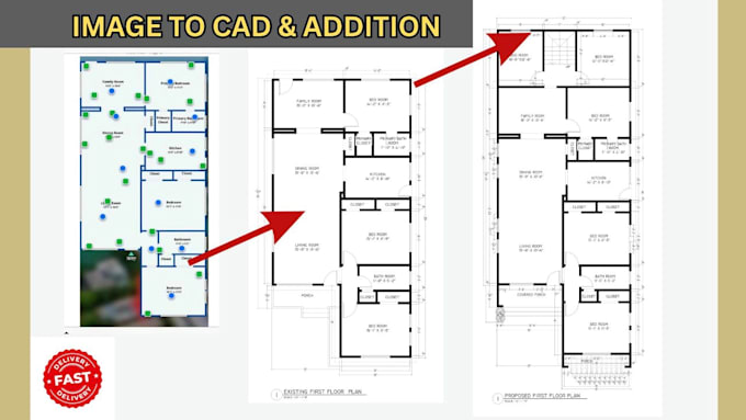 redraw your floor plan professionally within 6hours
