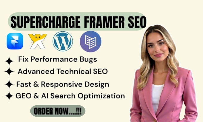 redesign optimize set up framer SEO modern fast responsive web framer