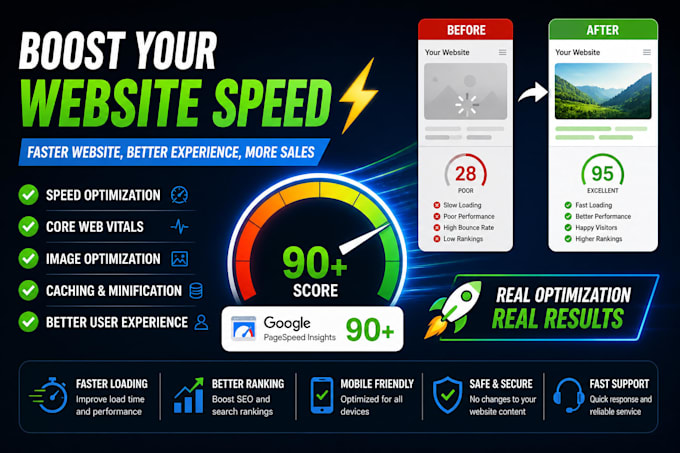 speed up your website and improve page speed performance