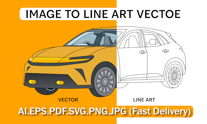 convert logo or image to vector, line art