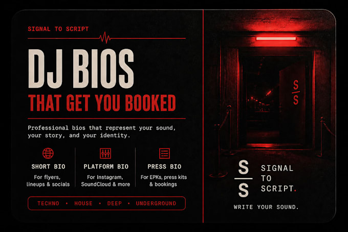 write a dj bio that gets you booked