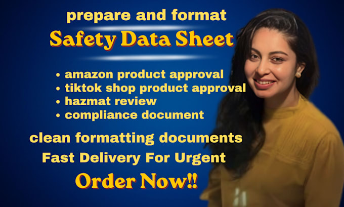 Prepare amazon fba safety data sheet for product listing compliance by ...