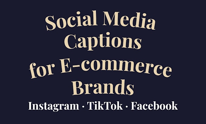 write social media content for your ecommerce brand