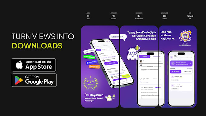 high converting app store and play store screenshots
