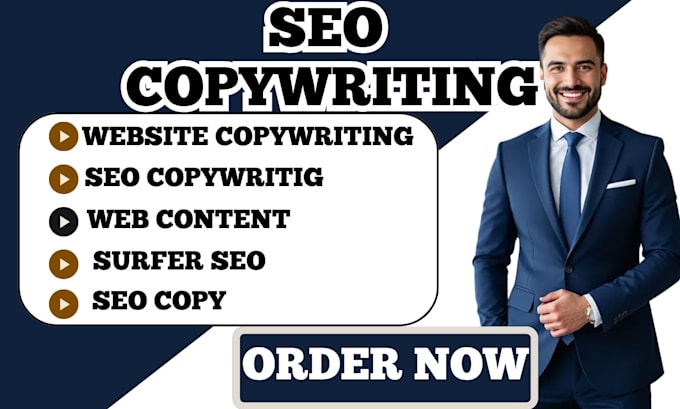 write SEO website content high converting website copywriting surfer