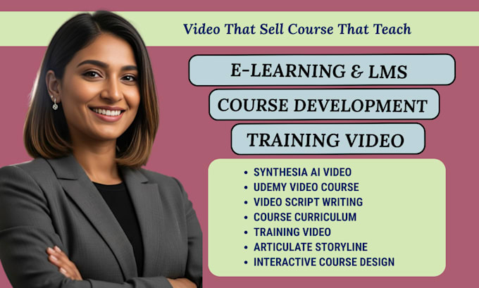 do course curriculum development and elearning material for online university