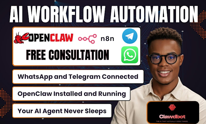build openclaw ai agent n8n automation clawdbot setup vps whatsapp telegram