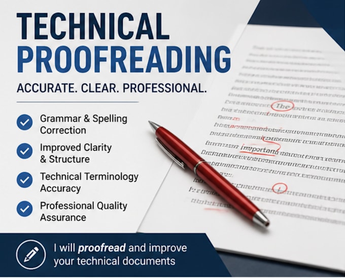 proofread and improve technical documents