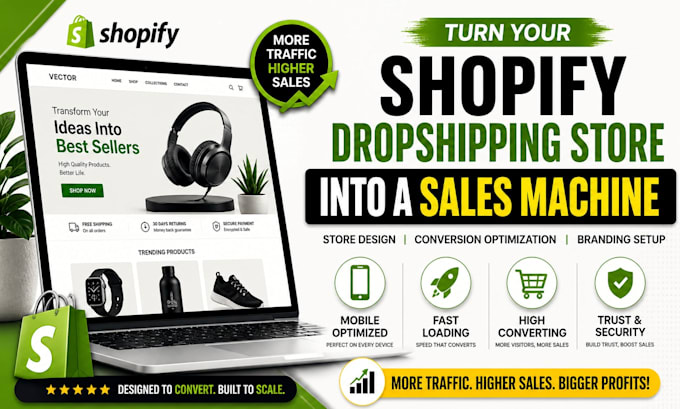 shopify dropshipping ecommerce store conversion optimization