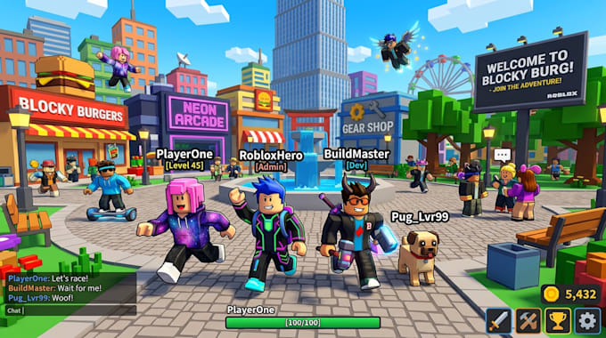 develop your full roblox game with map design, game development, roblox script