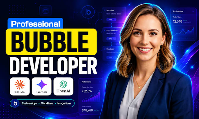 build bubble io website, build bubble app, bubble developer, bubble saas