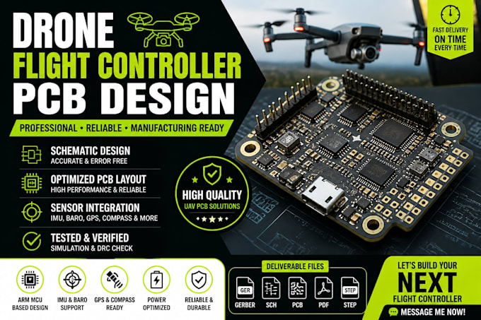 design stable drone flight controller pcb for high performance uav systems