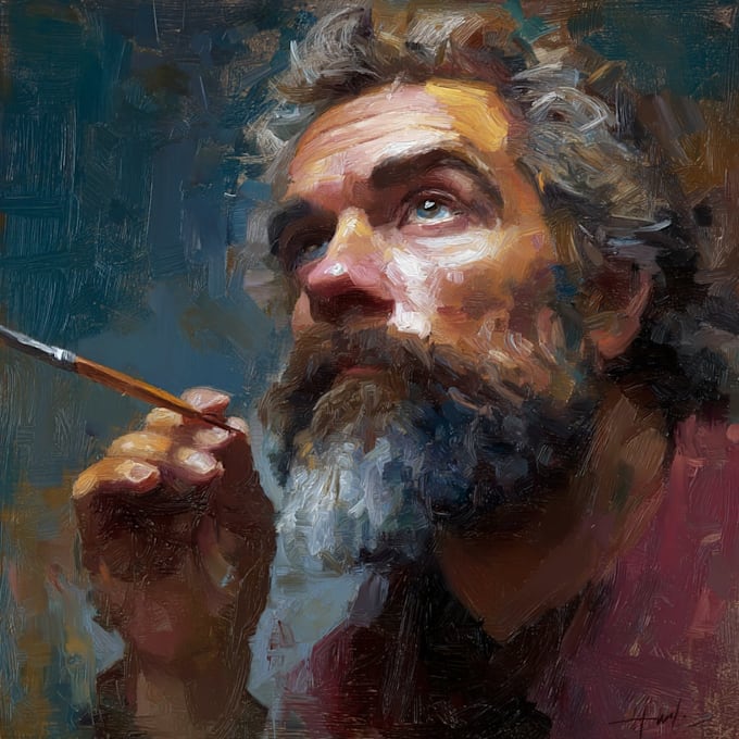 transform your idea into oil painting art