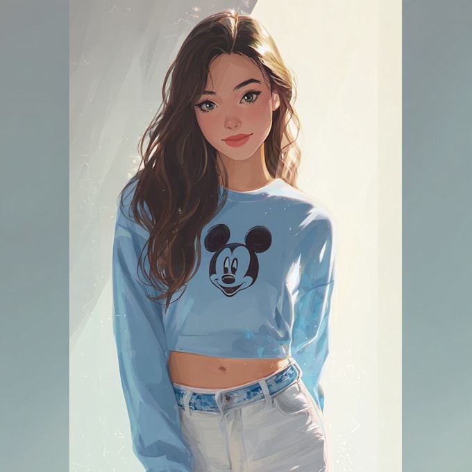 draw characters with the anything style, also disney
