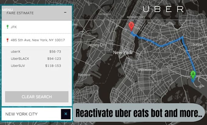 reactivate uber eats bot amazon flex doordash bot lyft bot zifty bot uber bot