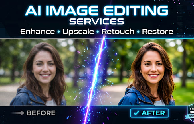 professionally enhance retouch and upscale