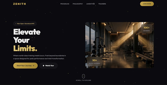 design a modern responsive landing page for small business