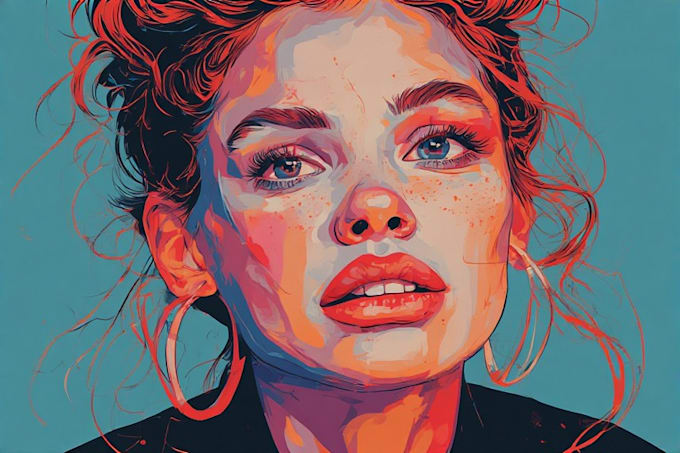 do digital handrawn wpap pop art