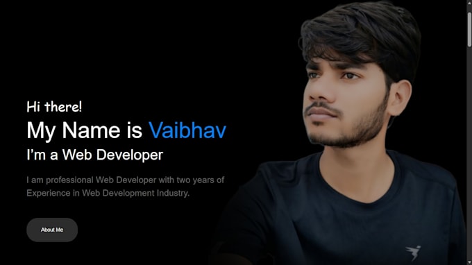 design a modern responsive personal portfolio website