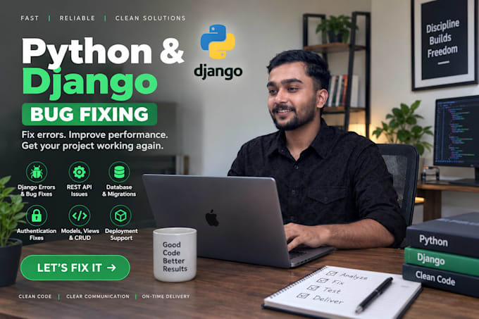 fix python django bugs errors and API issues