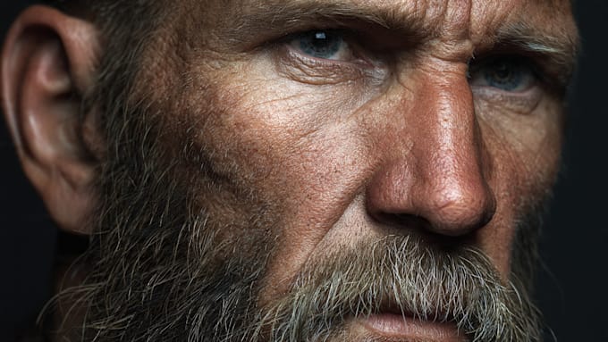 paint a realistic digital portrait