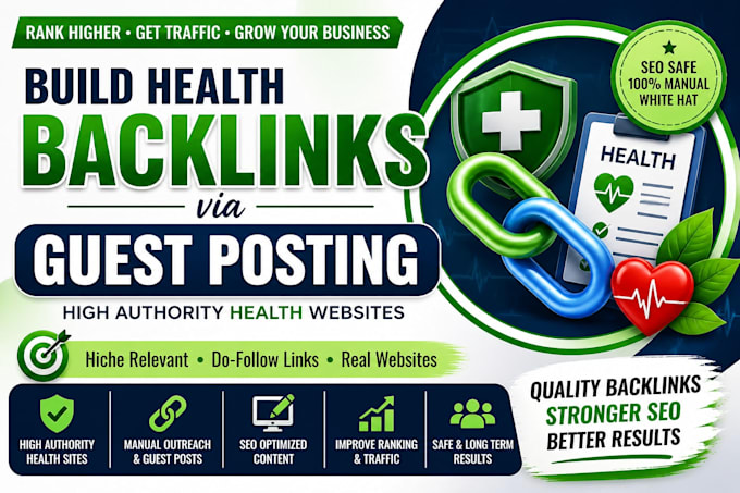 build health backlinks via guest posting