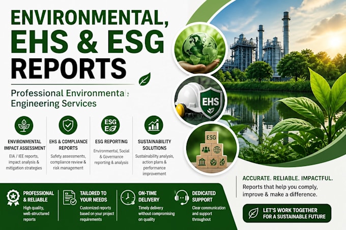 prepare ehs and esg reports for your project
