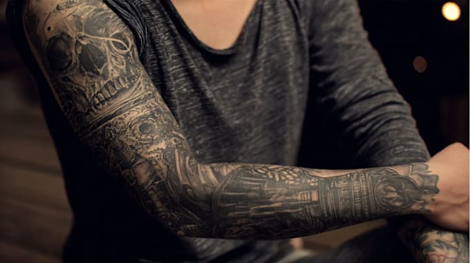 create unique tattoo, custom tattoo design, tattoo sleeve